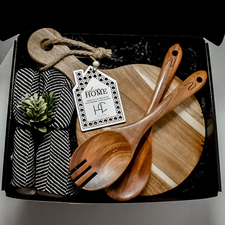 GIFT BOX- ROUND ACACIA SIMPLE