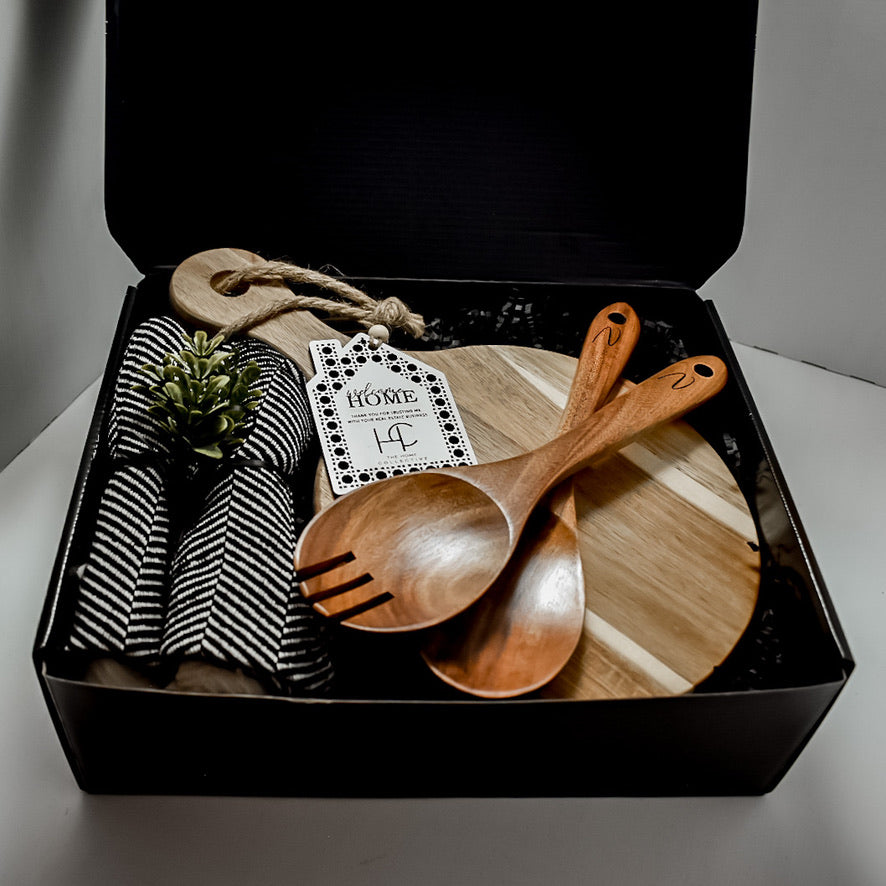 GIFT BOX- ROUND ACACIA SIMPLE