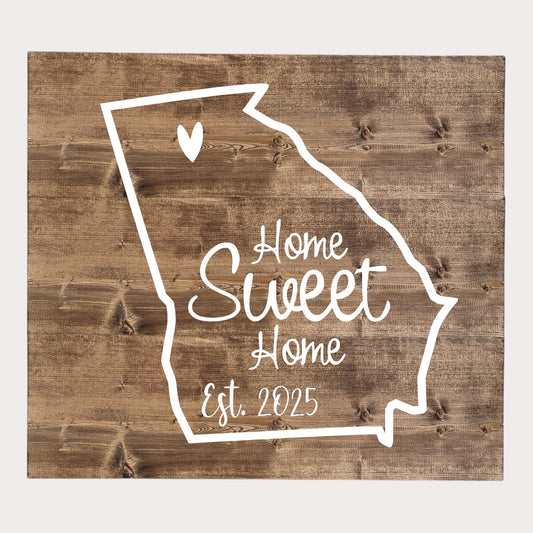 Georgia State Home Sweet Home Sign (MIG)