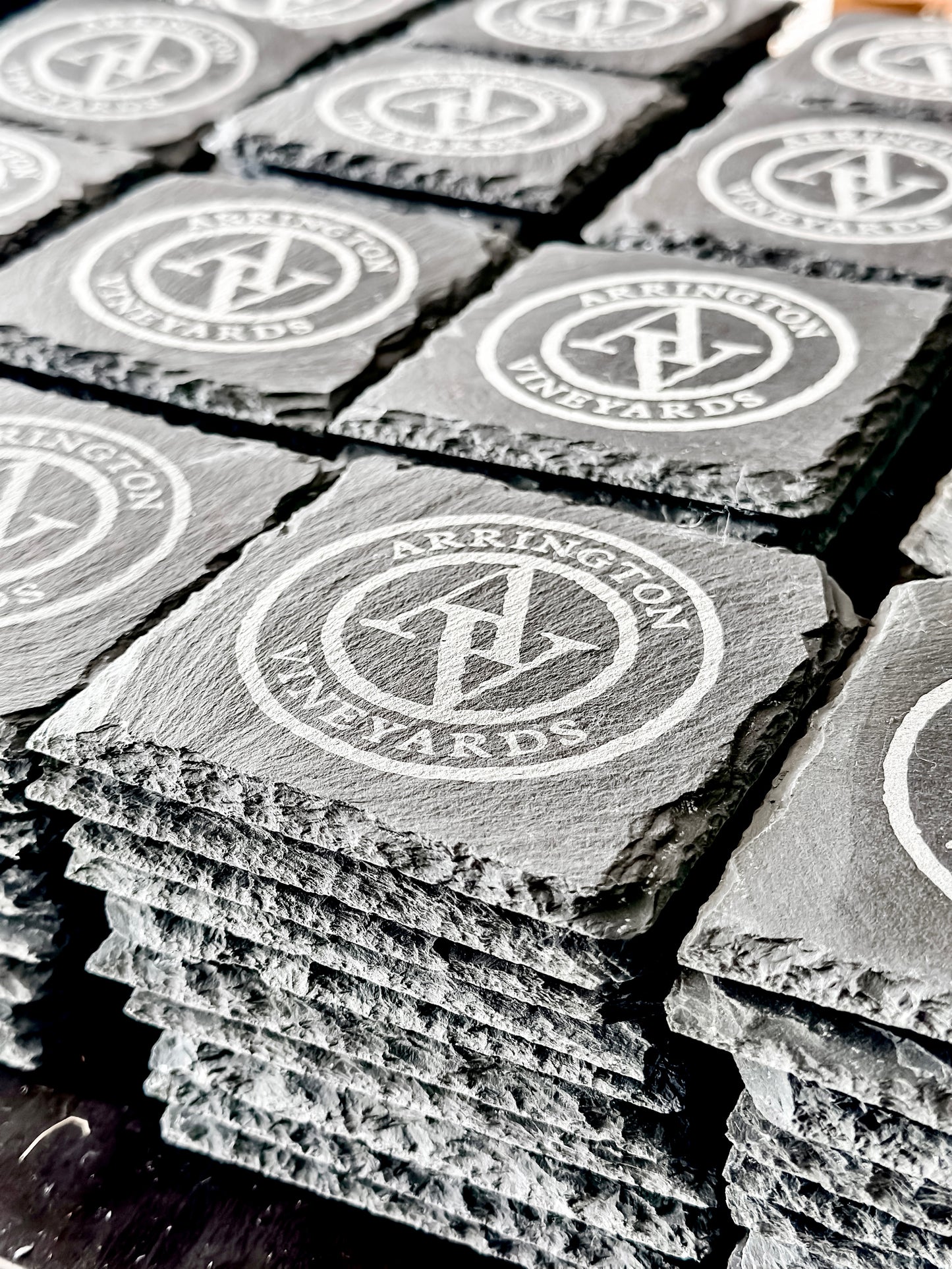 Custom Coaster Set- Slate- Set of 2