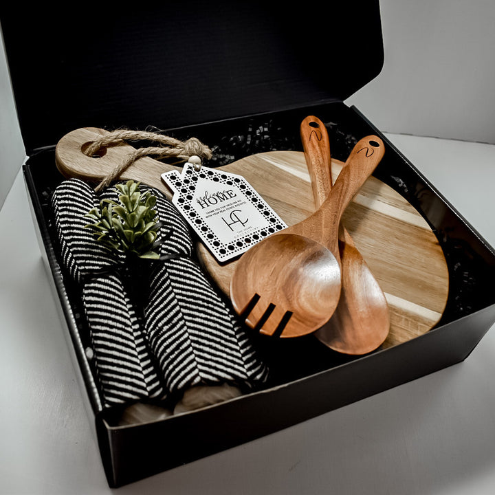 LUXURY GIFT BOX- ROUND ACACIA SIMPLE