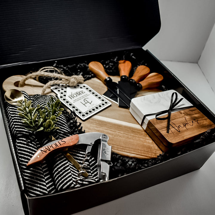 LUXURY GIFT BOX- ROUND ACACIA