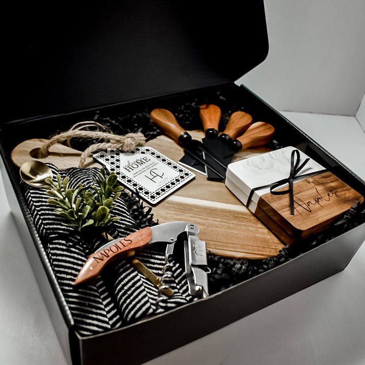 LUXURY GIFT BOX- ROUND ACACIA