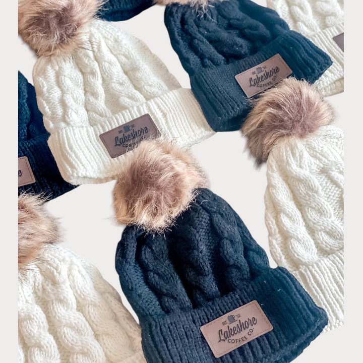 Leather Patch Beanie