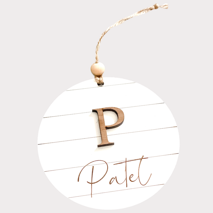 Farmhouse Name Ornament